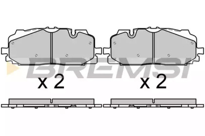 Комплект тормозных колодок BREMSI BP3687