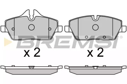 Комплект тормозных колодок BREMSI BP3690