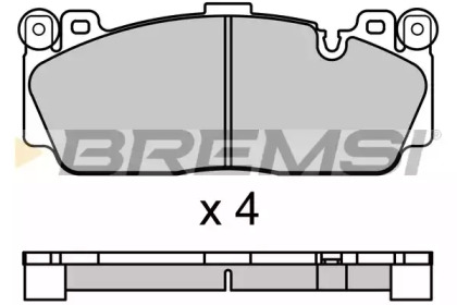 Комплект тормозных колодок BREMSI BP3691