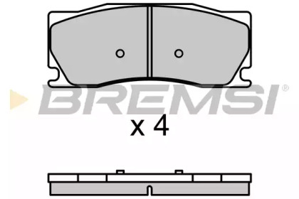 Комплект тормозных колодок BREMSI BP3698