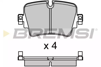 Комплект тормозных колодок BREMSI BP3701
