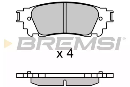 Комплект тормозных колодок BREMSI BP3704