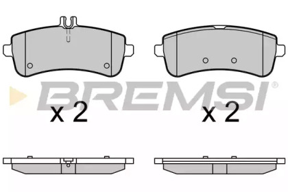 Комплект тормозных колодок BREMSI BP3709