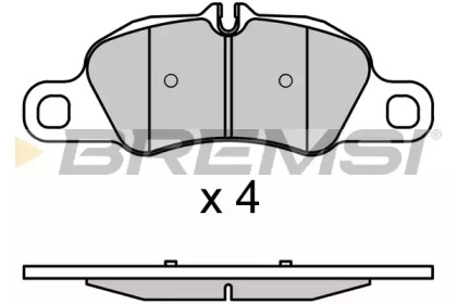 Комплект тормозных колодок BREMSI BP3725