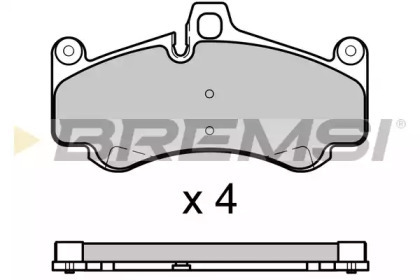 Комплект тормозных колодок BREMSI BP3726