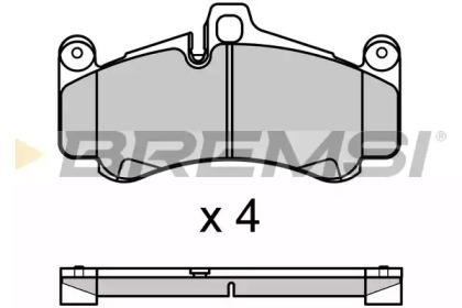 Комплект тормозных колодок BREMSI BP3728