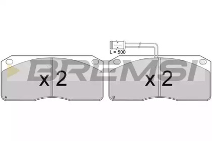 Комплект тормозных колодок BREMSI BP7239