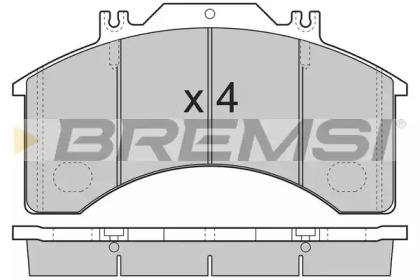 Комплект тормозных колодок BREMSI BP7251