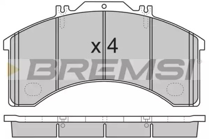 Комплект тормозных колодок BREMSI BP7252