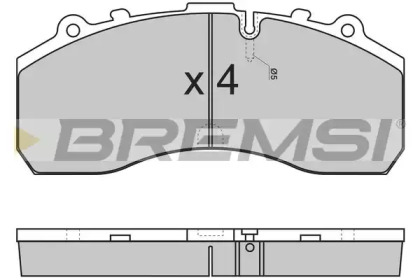 Комплект тормозных колодок BREMSI BP7278