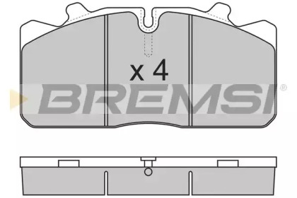 Комплект тормозных колодок BREMSI BP7285