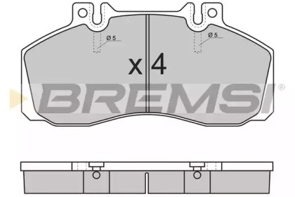 Комплект тормозных колодок BREMSI BP7289