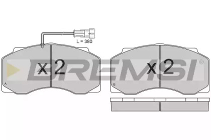 Комплект тормозных колодок BREMSI BP7300