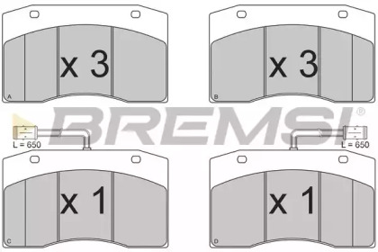 Комплект тормозных колодок BREMSI BP7312