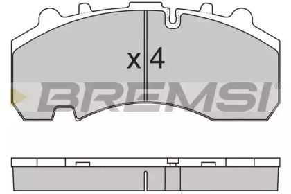 Комплект тормозных колодок BREMSI BP7314