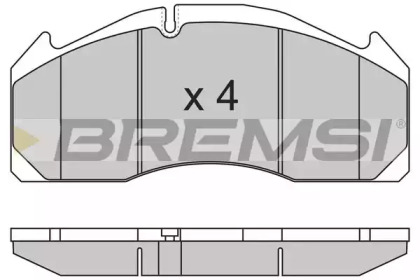 Комплект тормозных колодок BREMSI BP7317