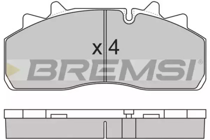 Комплект тормозных колодок BREMSI BP7318