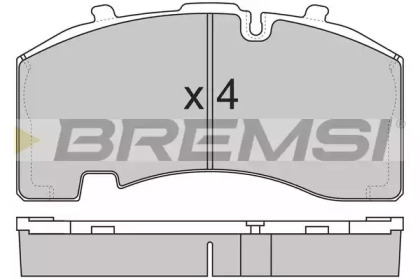 Комплект тормозных колодок BREMSI BP7322