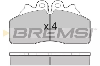 Комплект тормозных колодок BREMSI BP7325