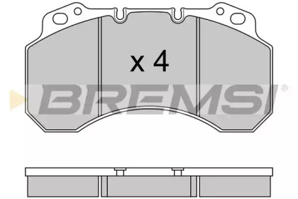 Комплект тормозных колодок BREMSI BP7331