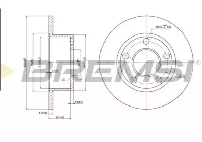 Тормозной диск BREMSI DBA321S