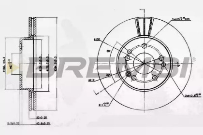 Тормозной диск BREMSI DBA457V