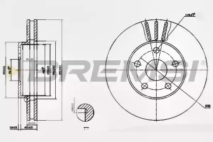 Тормозной диск BREMSI DBA466V