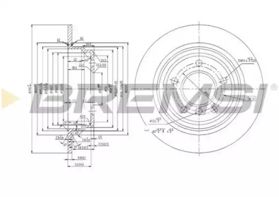 Тормозной диск BREMSI DBA835S