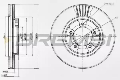 Тормозной диск BREMSI DBB039V