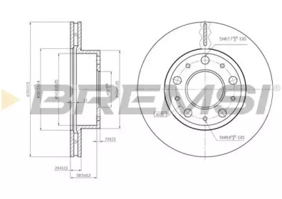 Тормозной диск BREMSI DBB171V