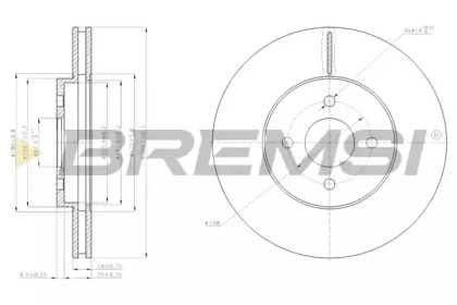 Тормозной диск BREMSI DBB195V