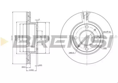 Тормозной диск BREMSI DBB301V