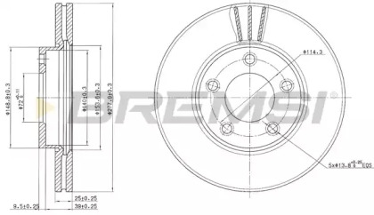 Тормозной диск BREMSI DBB311V