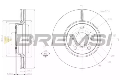Тормозной диск BREMSI DBB756V