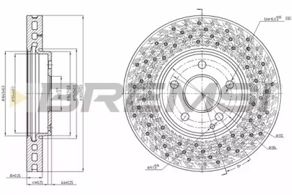 Тормозной диск BREMSI DBB962V