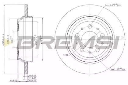 Тормозной диск BREMSI DBB964S