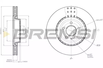 Тормозной диск BREMSI DBB997V