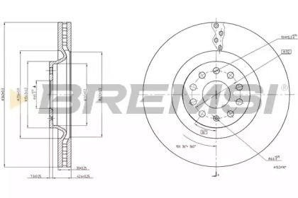 Тормозной диск BREMSI DBC000V