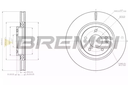 Тормозной диск BREMSI DBC199V