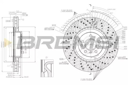 Тормозной диск BREMSI DBC202V