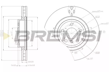 Тормозной диск BREMSI DBC203V