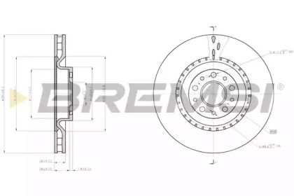 Тормозной диск BREMSI DBC289V