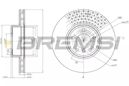 Тормозной диск BREMSI DBC403V