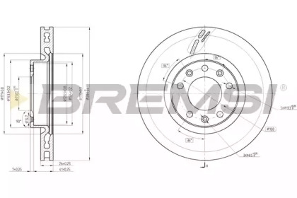 Тормозной диск BREMSI DBC405V