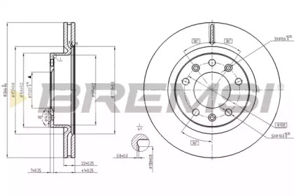 Тормозной диск BREMSI DBC413V