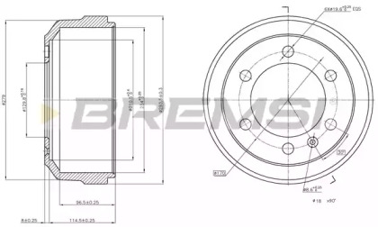 Тормозный барабан BREMSI DR5083