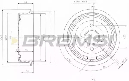 Тормозный барабан BREMSI DR5138