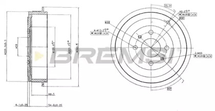 Тормозный барабан BREMSI DR5264