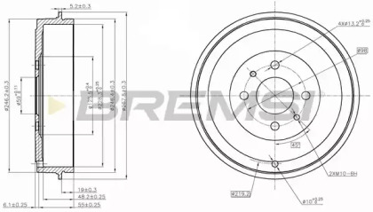 Тормозный барабан BREMSI DR5267