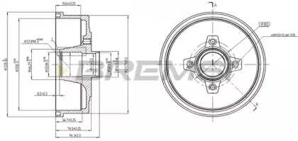 Тормозный барабан BREMSI DR5601